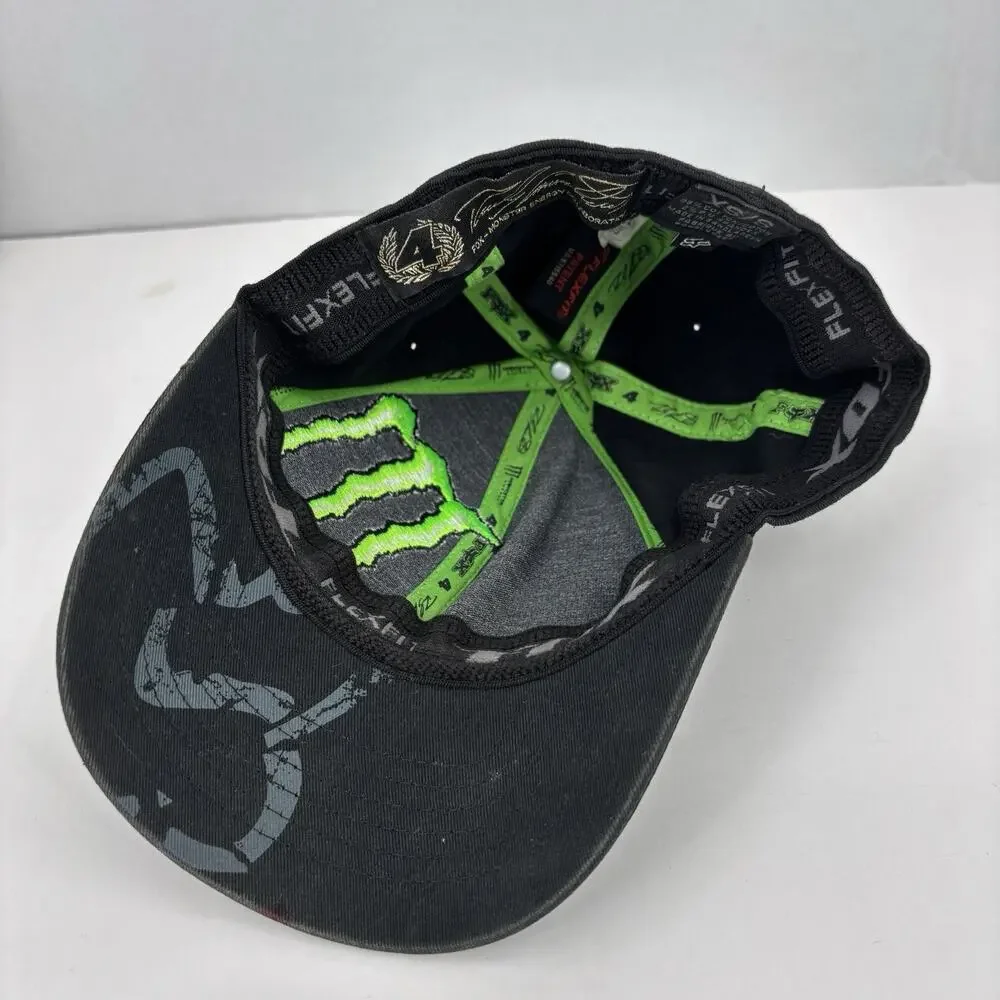 Fox Racing x Monster Hat Mens XS/S Embroidered Ricky Carmichael #4 Motocross Y2K